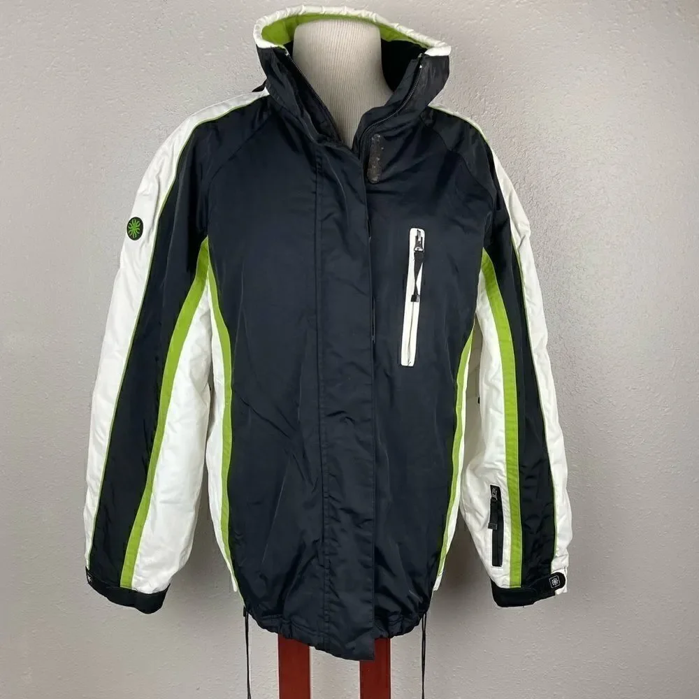 Crane Sports Hooded Ski/Snowboard Jacket Size M EUC
